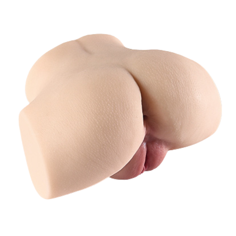 Realistic silicone male masturbator with detailed skin texture and natural curves