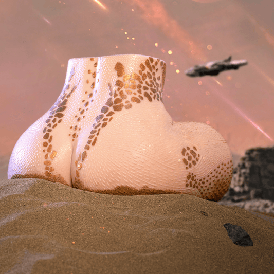 NOT YE!  S16 Pandora Butt 17.6LB Realistic Pocket Pussy Ass Silicone Torso Butt Male Masturbator Gold Blue Skin - RealVagina