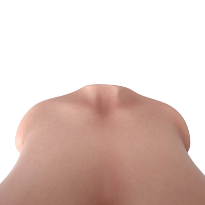 Realistic skin-textured male masturbator with natural curves and soft pink tones