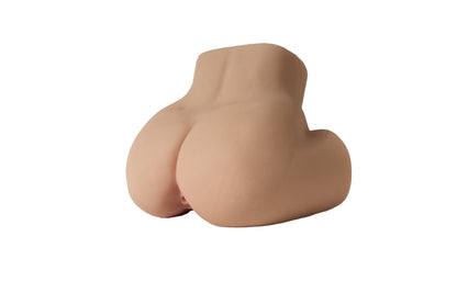 Realistic female rear view with smooth skin texture and natural curves, designed for intimate pleasure.