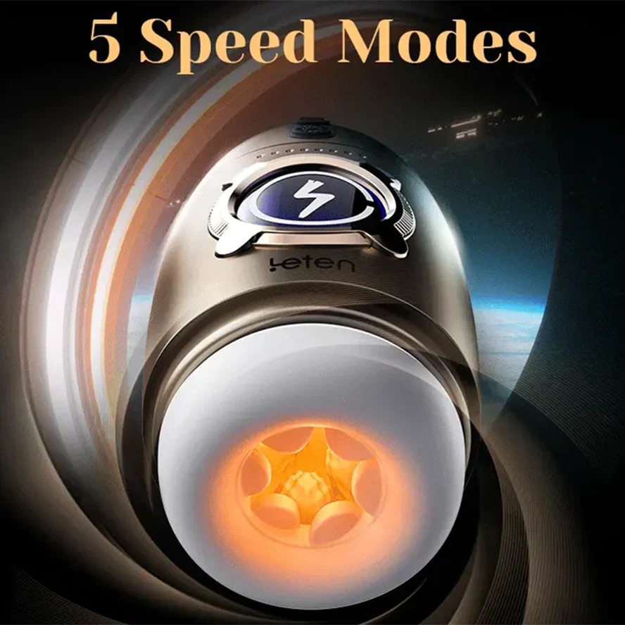 PR2 - Leten Powerful 600rpm Rotating Men Masturbator - RealVagina