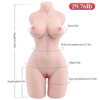 Peyton - 29.76 lbs Lifelike Female Torso Sex Toy - RealVagina