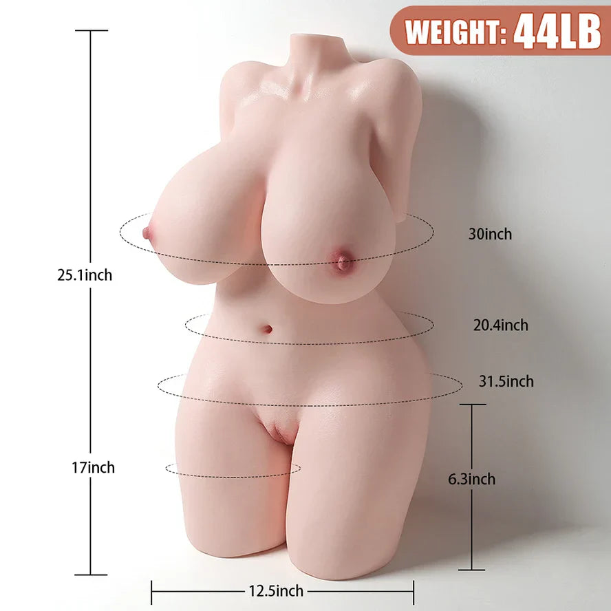 Talia - 44 lbs Super Sexy Life Size BBW Silicone Sex Doll - RealVagina