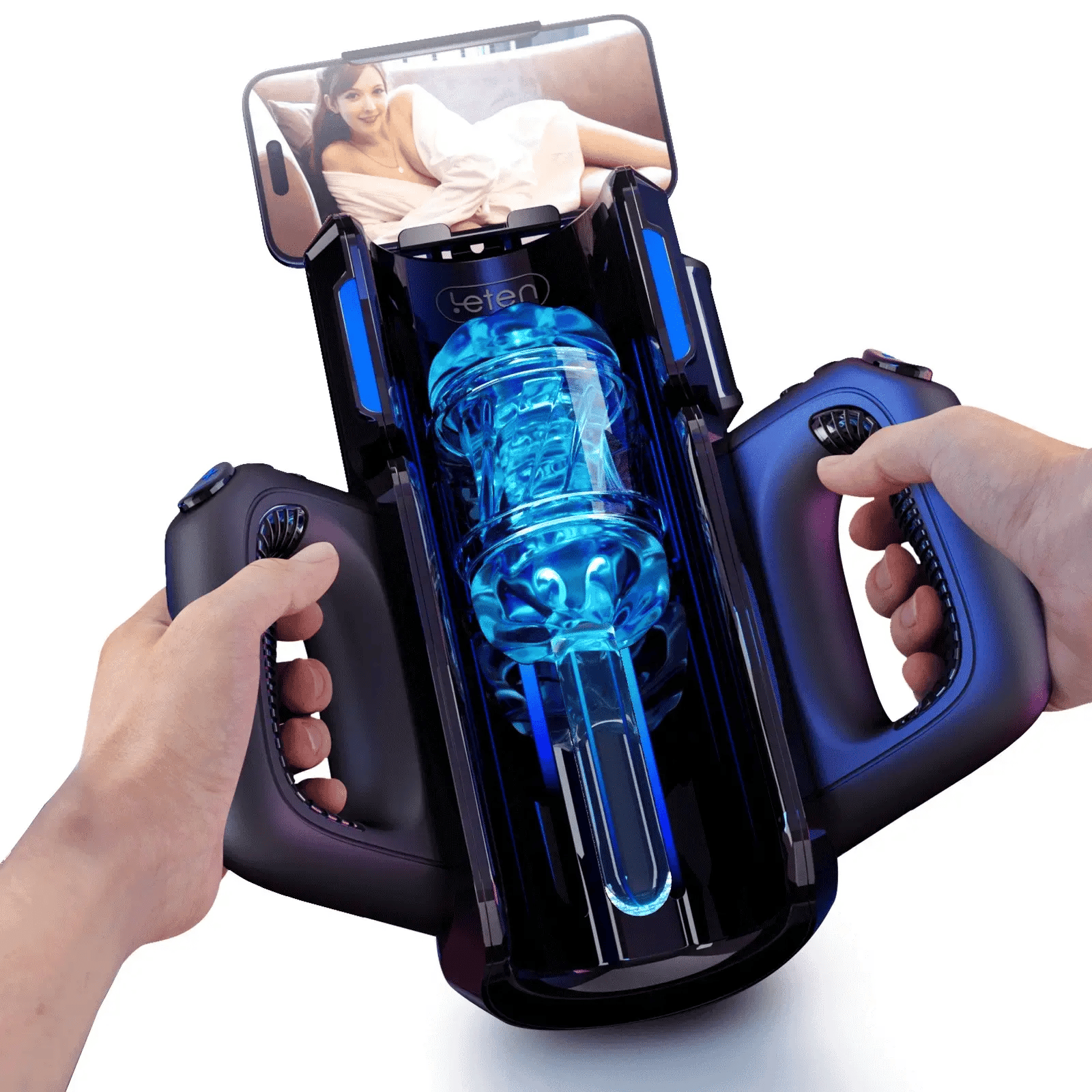 XT5 Handle Auto Stroker 10 Modes 10 Speeds 700 Strokes Per Min - RealVagina