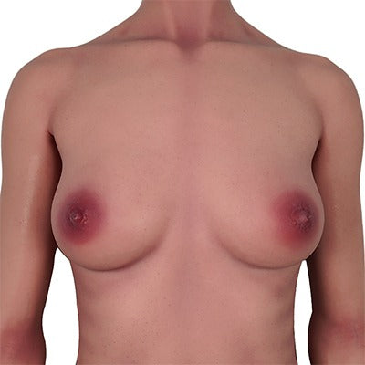 Realistic female torso with natural skin texture and detailed breasts, designed for intimate pleasure.