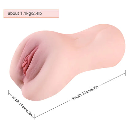 Lulu-2.4LB Realistic Pocket Pussy Toy - RealVagina