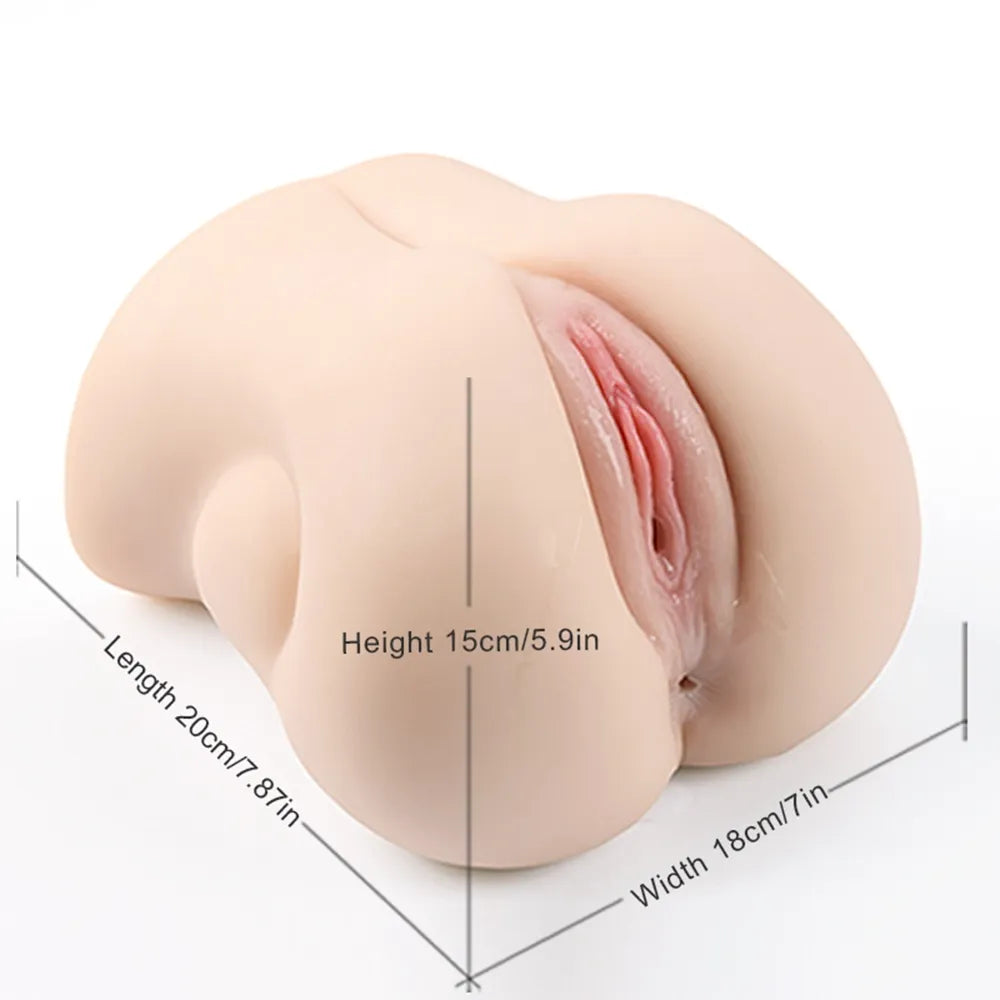 Siren-6.6LB Ultra Realistic Dual Channel Pocket Pussy - RealVagina