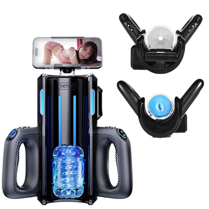 XT5 Handle Auto Stroker 10 Modes 10 Speeds 700 Strokes Per Min - RealVagina