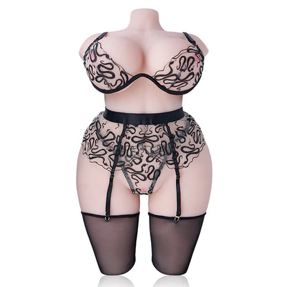 Tantaly Lola: 65LB Voluptuous Sex Doll Torso with 32E Cup - RealVagina