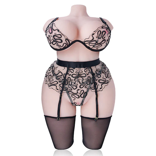 Tantaly Lola: 65LB Voluptuous Sex Doll Torso with 32E Cup - RealVagina