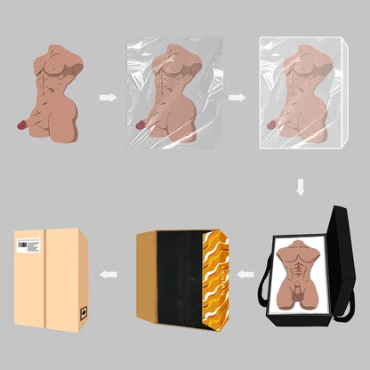 Tantaly Mark Pro: 36.4LB Realistic Male Toy with Silicone Dildos - RealVagina