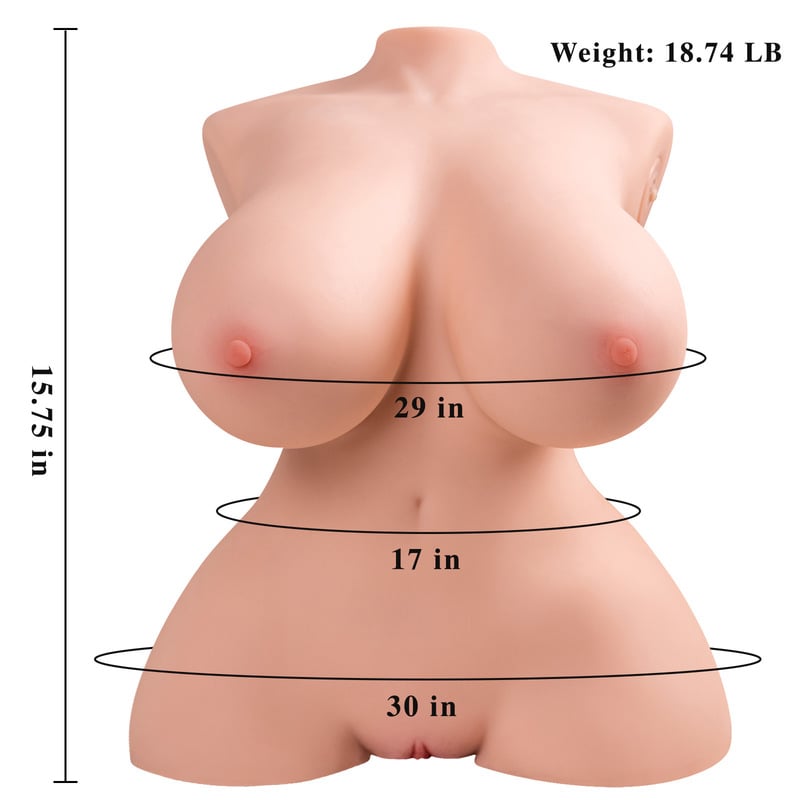Nancy 16.5LB Men Masturbation Thrusting Realistic Vagina Sex Doll Tiny - RealVagina
