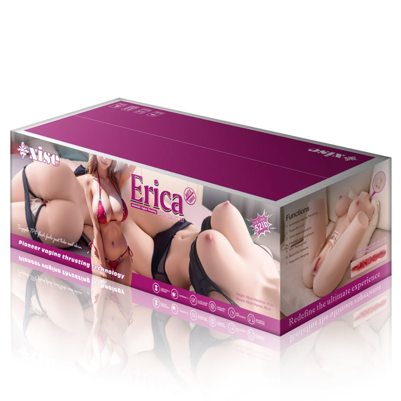 Erica 52.9LB  Silicone Masturbation Auto Thrusting Sex Doll Dolls - RealVagina