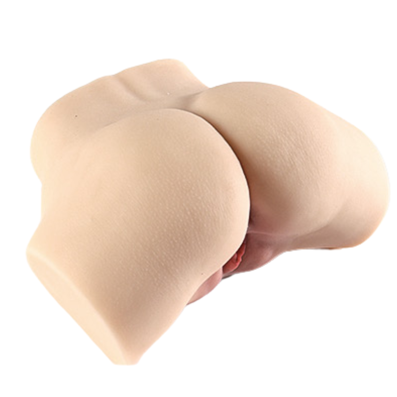 Realistic silicone male masturbator with lifelike skin texture and natural curves for intimate pleasure
