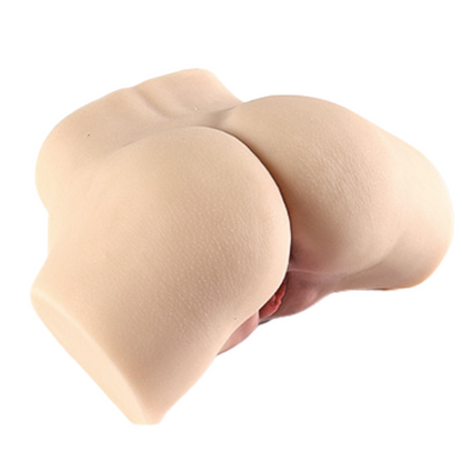 Realistic silicone male masturbator with lifelike skin texture and natural curves for intimate pleasure