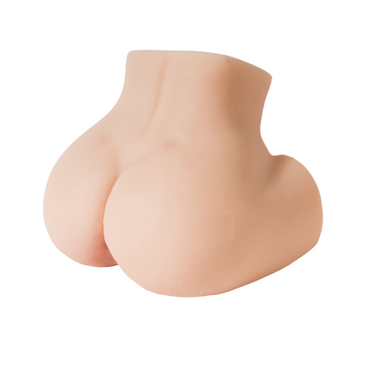 Realistic silicone male masturbator with detailed curves and natural skin texture for intimate pleasure