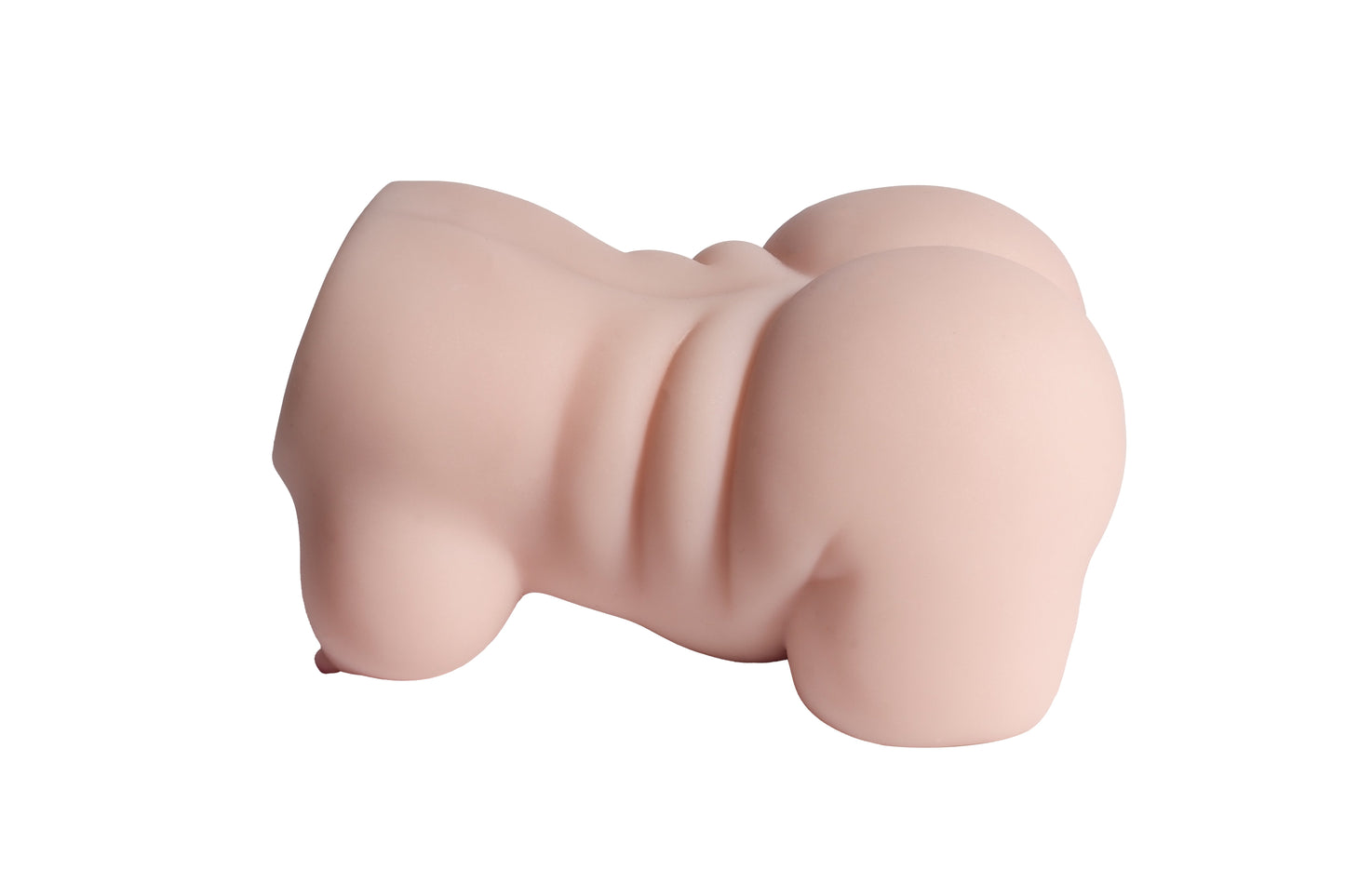 Realistic silicone male masturbator with detailed curves and soft skin-like texture