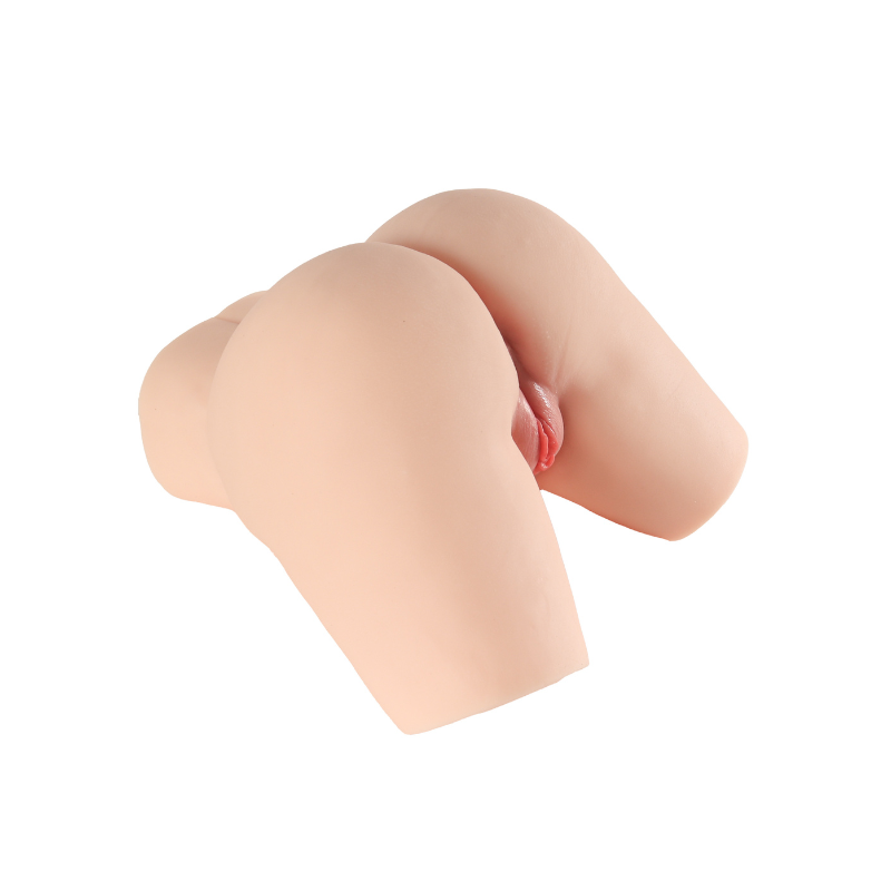 Realistic female anatomy replica with smooth skin texture and natural curves, designed for intimate use.