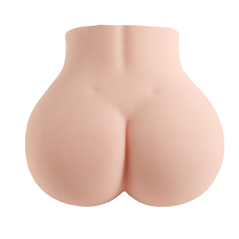 Realistic flesh-toned male masturbator with detailed curves and soft silicone texture for intimate pleasure