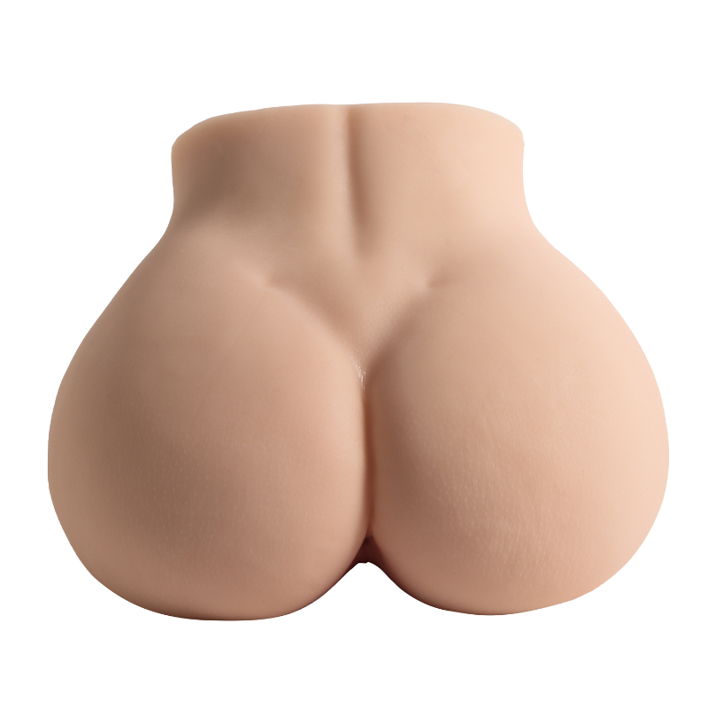Realistic female rear view with smooth skin texture and natural curves for intimate pleasure