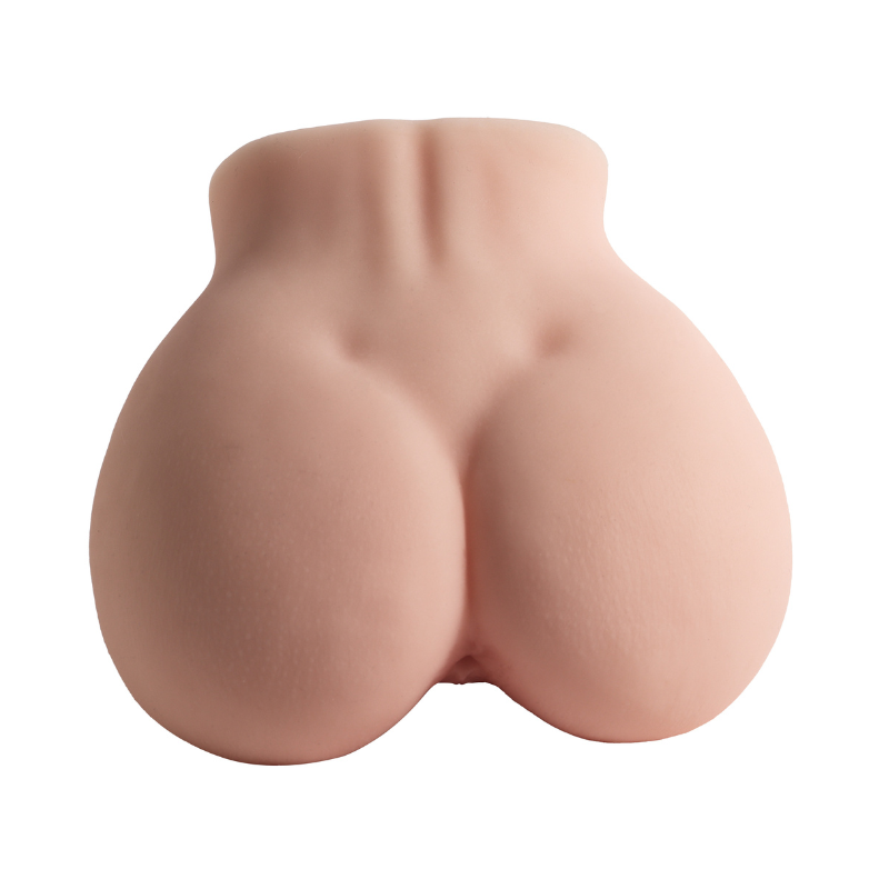 Realistic flesh-toned male masturbator with detailed buttocks and natural skin texture