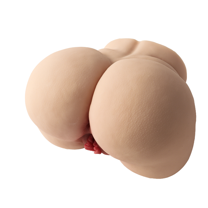 Realistic flesh-toned male masturbator with detailed vaginal opening and textured skin