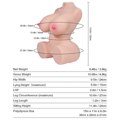Tantaly Selena: 8LB Mini Affordable Sex Doll for Beginners - RealVagina